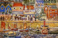 Prendergast, Maurice Brazil - Boat Landing, Dinnard